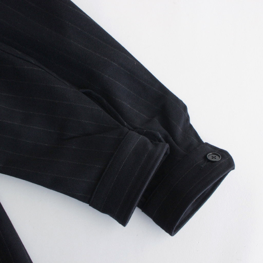 W/CA HUNTING SHIRT JACKET #NAVY STRIPE. [PMAQ-SJ07]