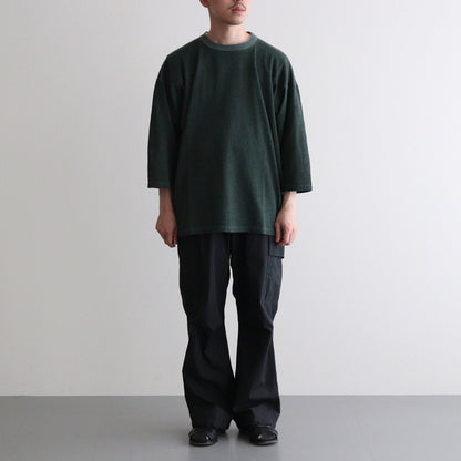 C/R 3QUARTER SLEEVE TOP #FOREST [PMAR-CS06]