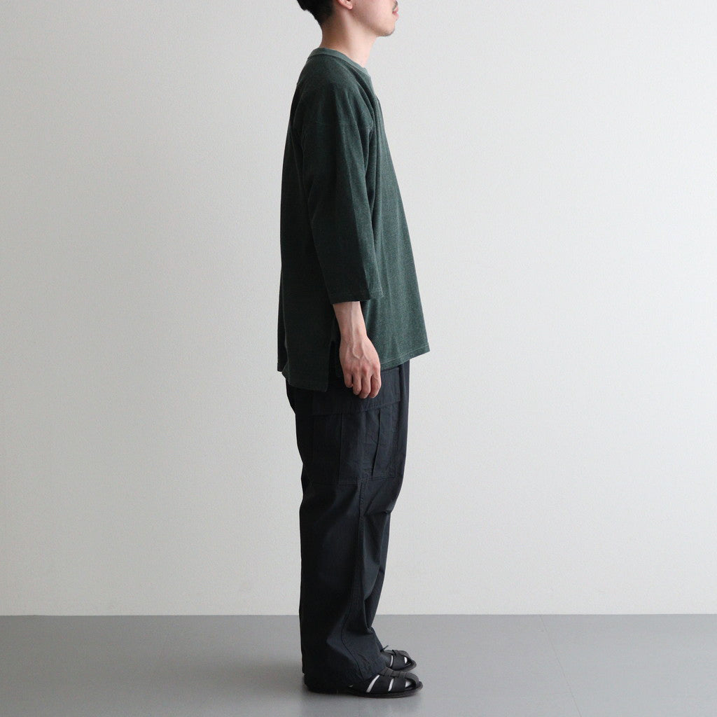 C/R 3QUARTER SLEEVE TOP #FOREST [PMAR-CS06]