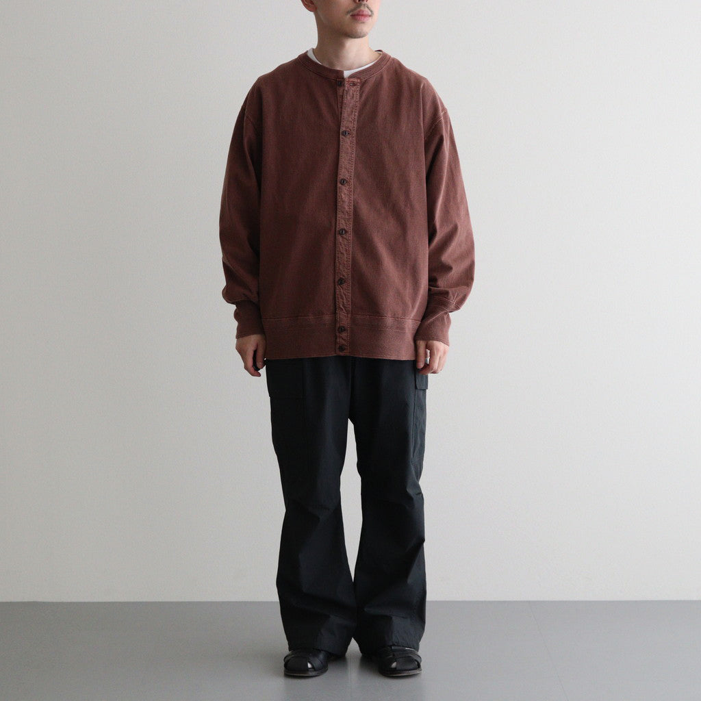 OPEN FRONT TUBE CARDY #BARK [241OJ-CT09]