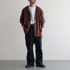 OPEN FRONT TUBE CARDY #BARK [241OJ-CT09]