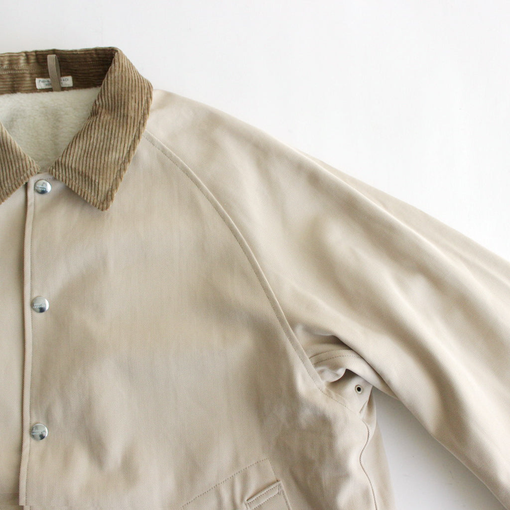 DUCK CLOTH FIELD JACKET #CREAM [PMAQ-OT03]
