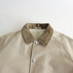 DUCK CLOTH FIELD JACKET #CREAM [PMAQ-OT03]