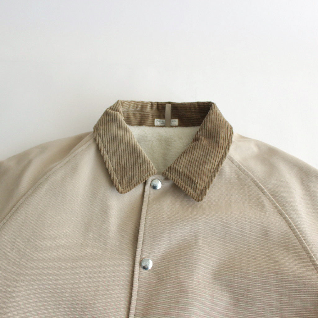 DUCK CLOTH FIELD JACKET #CREAM [PMAQ-OT03]