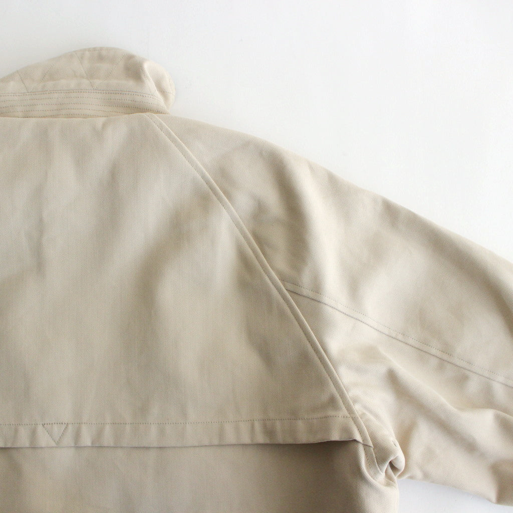 DUCK CLOTH FIELD JACKET #CREAM [PMAQ-OT03]