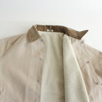 DUCK CLOTH FIELD JACKET #CREAM [PMAQ-OT03]