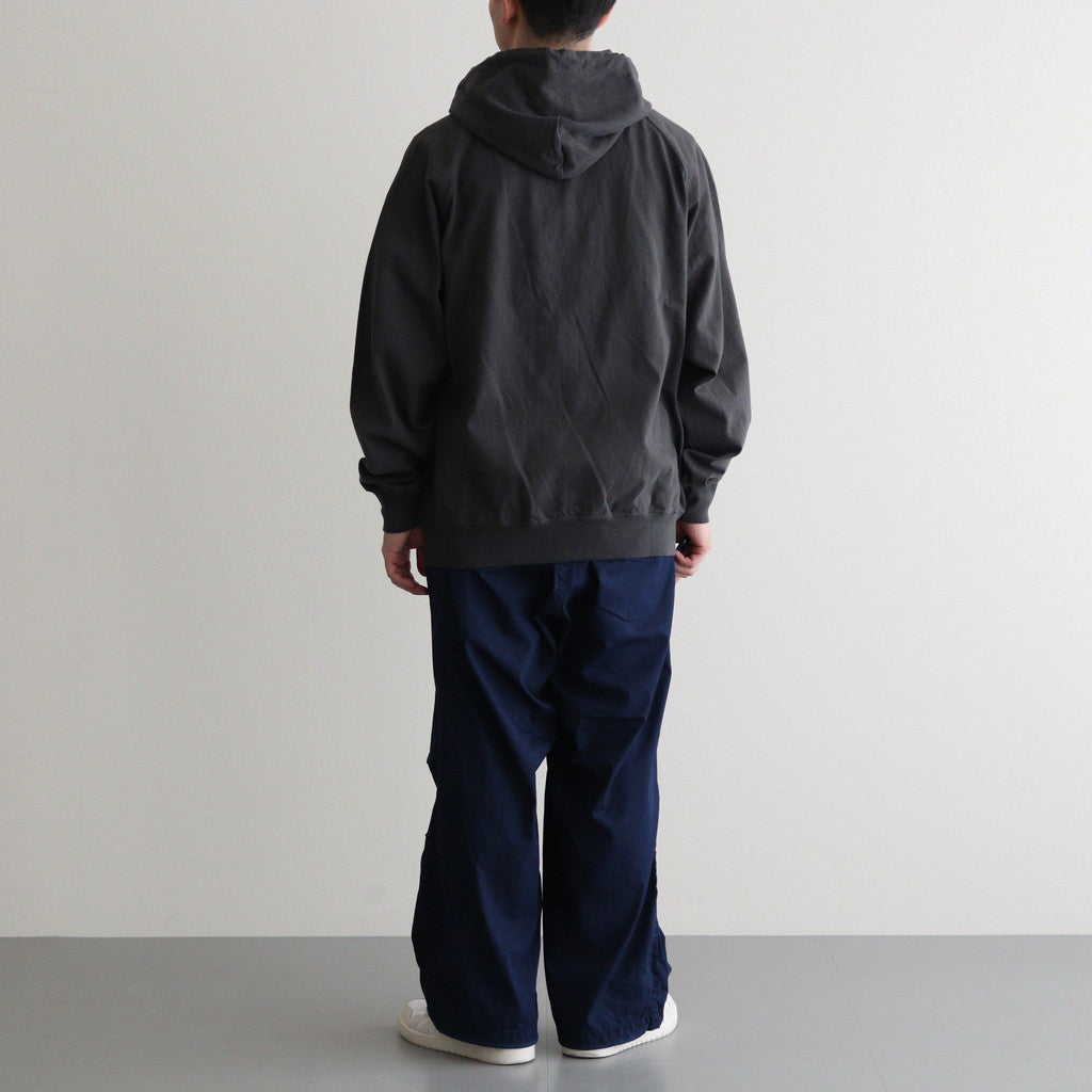 9.5oz Cotton Jersey Field Hooded Parka #Charcoal [N24FH006]