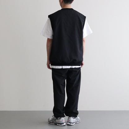 Nylon Tussah Field Vest #Black [N24FN003]