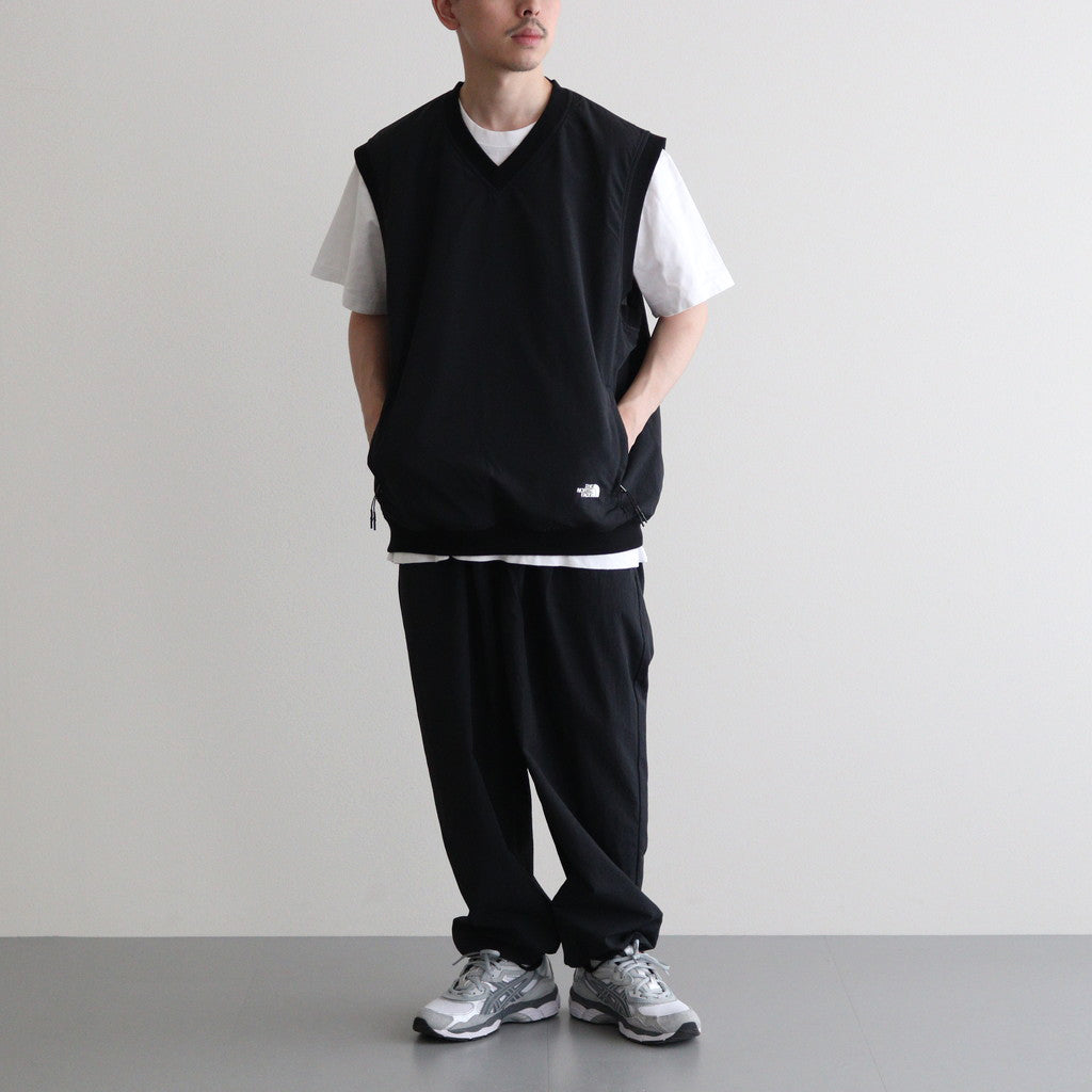 Nylon Tussah Field Vest #Black [N24FN003]