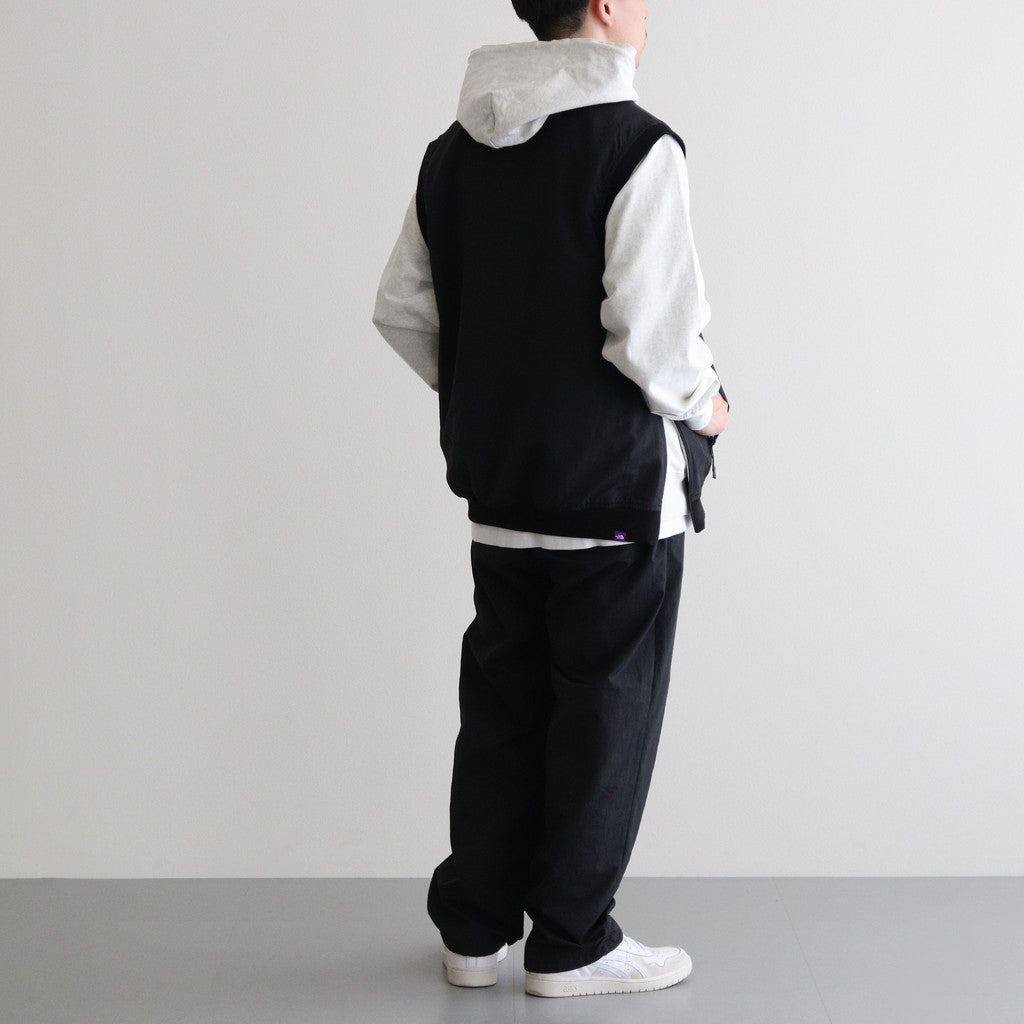 Nylon Tussah Field Vest #Black [N24FN003]