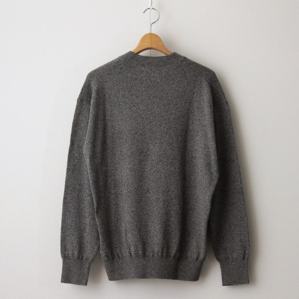 Co/Si V-neck Knit #Khaki×MIX Green [2024-N15] - Diffusion 三重県