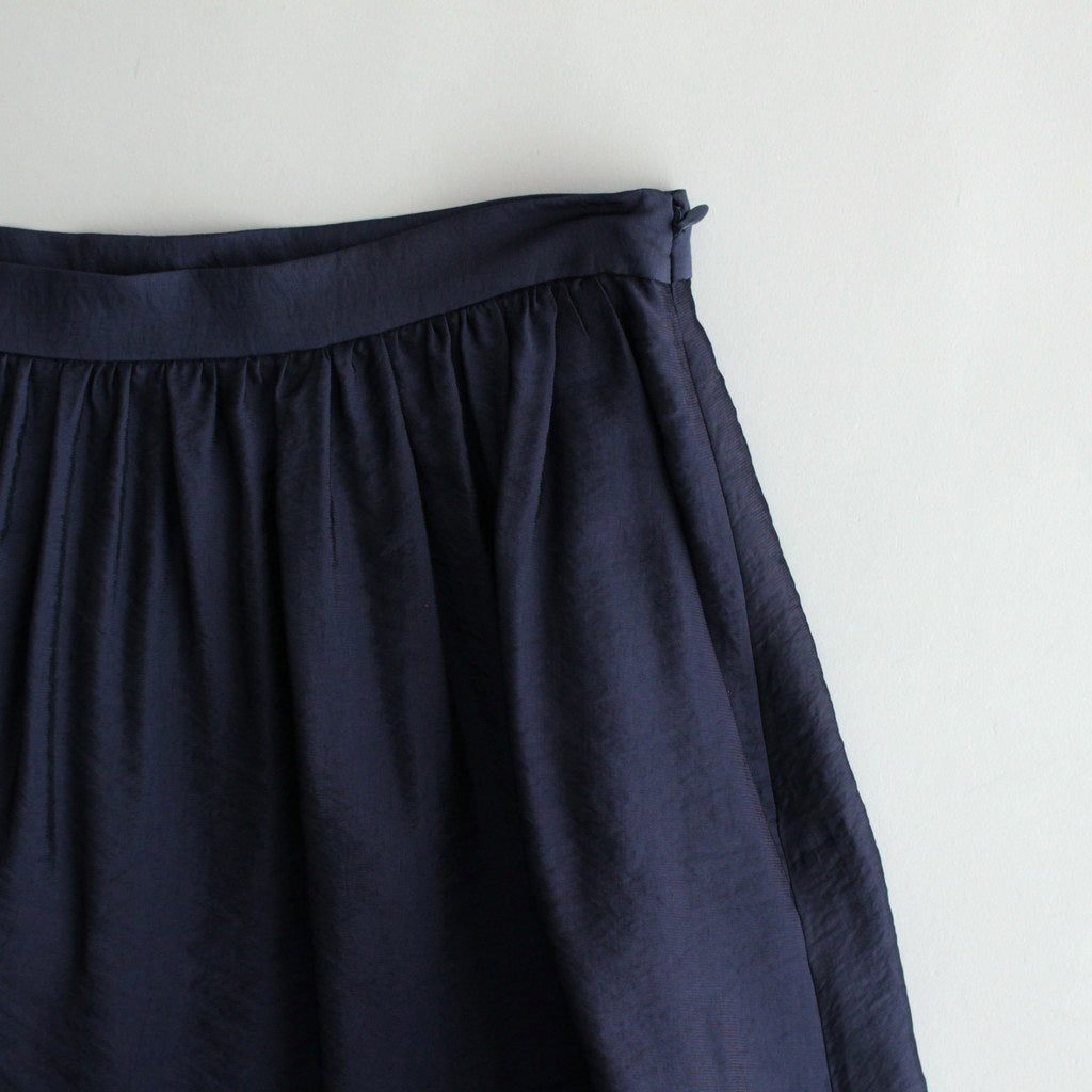 Ny/R Gather Skirt #DarkPurpleNavy [BHSW24S6NyR]