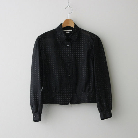 Square Dot Blouse Jacket #Black [BHSW24S3Dot]