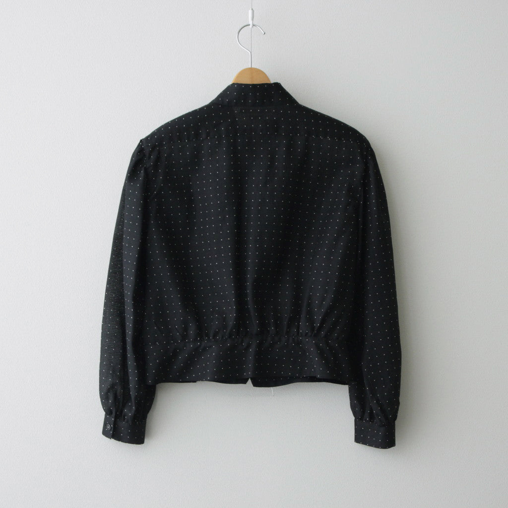 Square Dot Blouse Jacket #Black [BHSW24S3Dot]