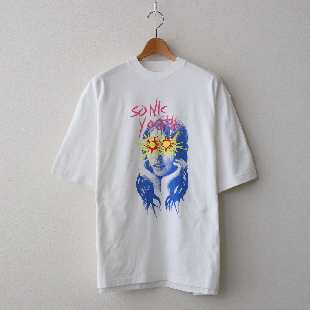 Sunburst Print Tee WIDE #White [bROOTS24S34SONIC4]