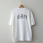 diRty Print Tee WIDE #White [bROOTS24S34SONIC7]