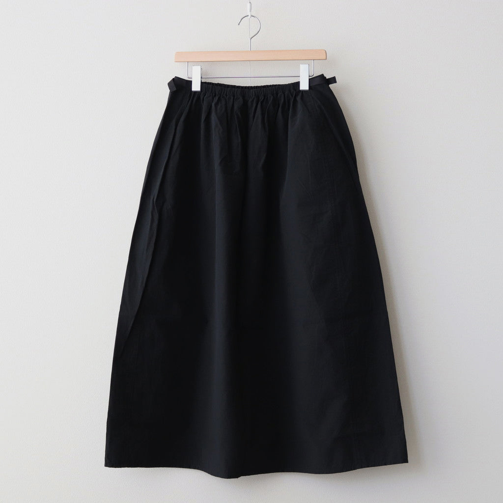 Field Gathered Skirt #Black [NTW5409N]