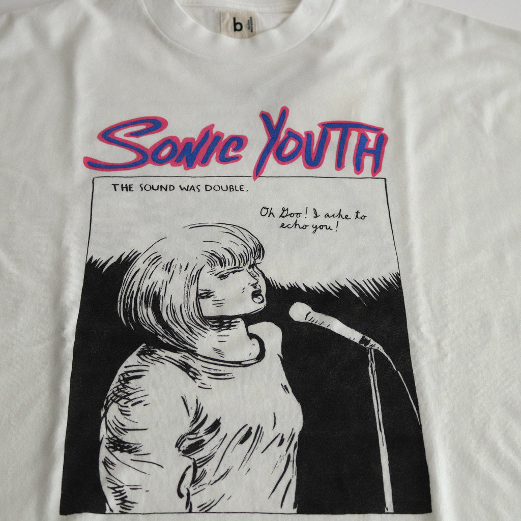 Echo Print Tee WIDE #White [bROOTS24S34SONIC1]