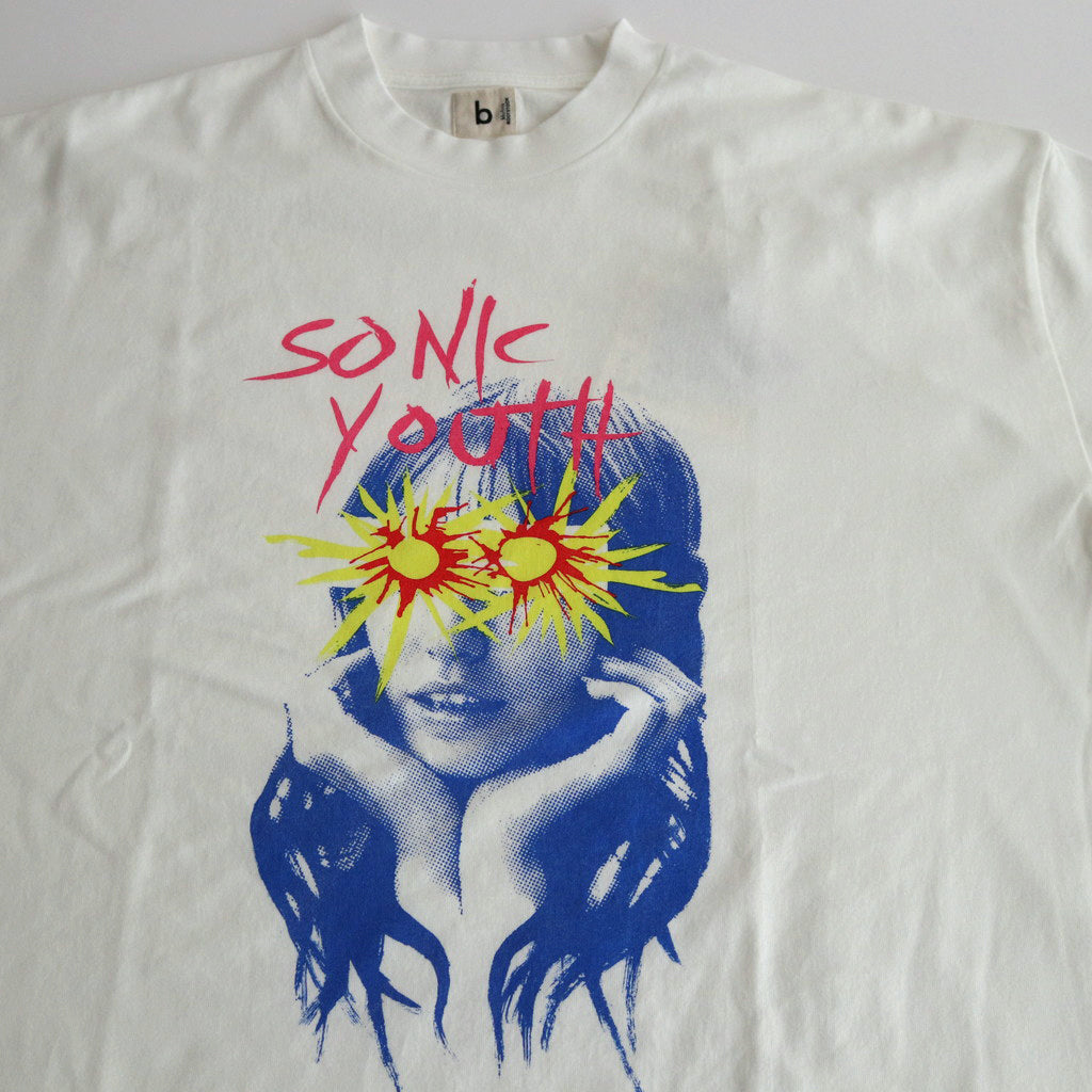 Sunburst Print Tee WIDE #White [bROOTS24S34SONIC4]