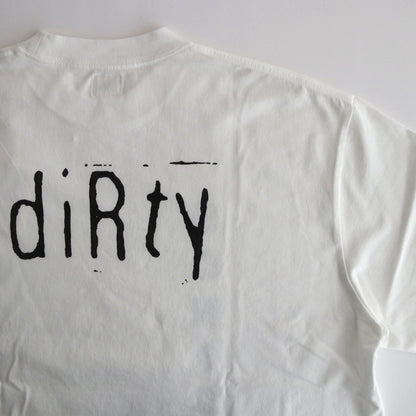 diRty Print Tee WIDE #White [bROOTS24S34SONIC7]
