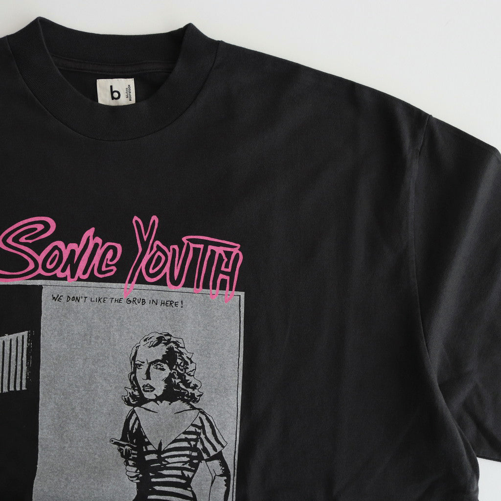 We don't like Print Tee WIDE #Black [bROOTS24S34SONIC6]