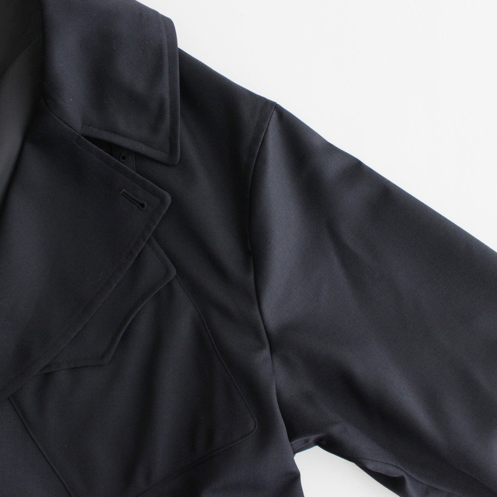 Wool Mohair Motorcycle Jacket #DarkNavy [BHS23F012Mo]