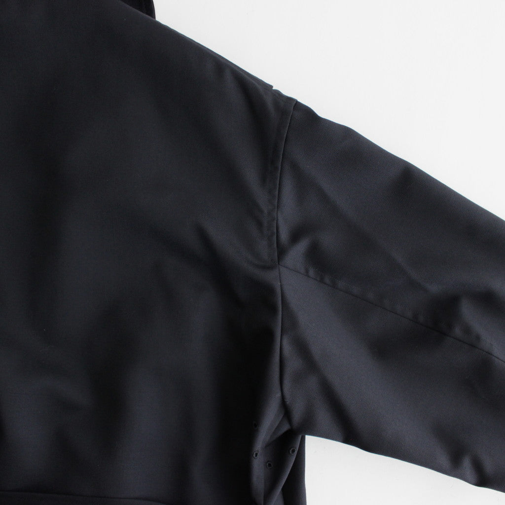 Wool Mohair Motorcycle Jacket #DarkNavy [BHS23F012Mo]