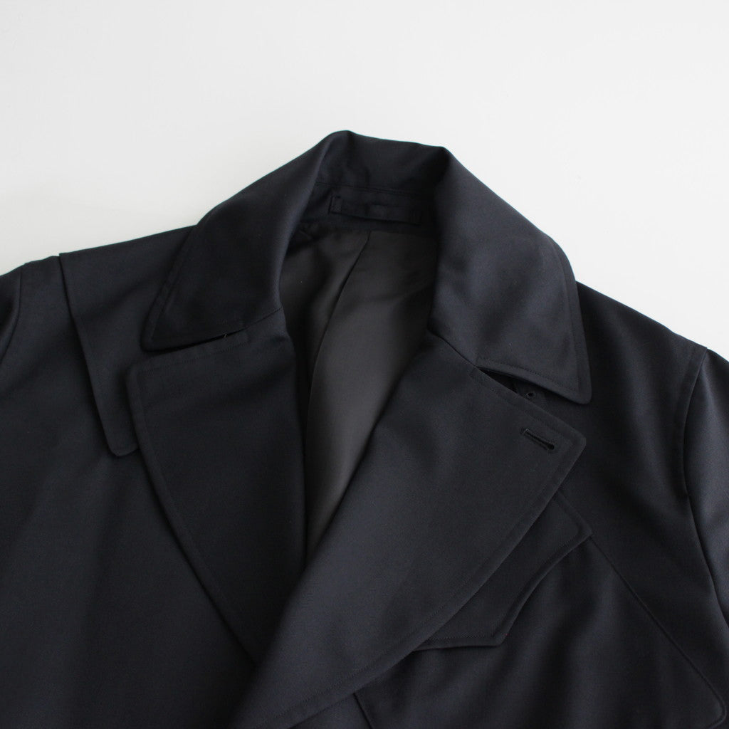 Wool Mohair Motorcycle Jacket #DarkNavy [BHS23F012Mo]