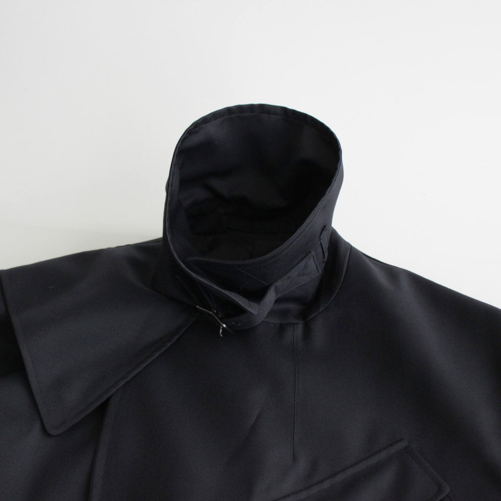 Wool Mohair Motorcycle Jacket #DarkNavy [BHS23F012Mo]