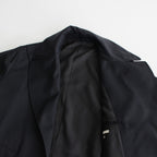 Wool Mohair Motorcycle Jacket #DarkNavy [BHS23F012Mo]