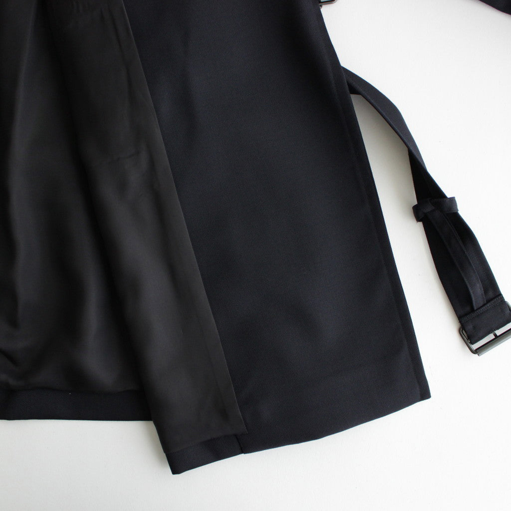 Wool Mohair Motorcycle Jacket #DarkNavy [BHS23F012Mo]