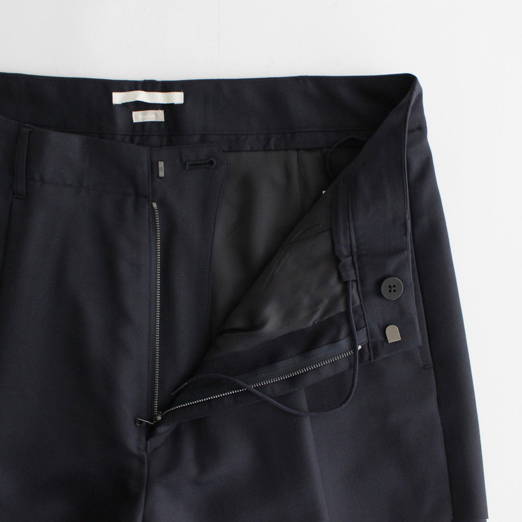 Wool Mohair Super Wide Slacks #DarkNavy [BHS23F010Mo]