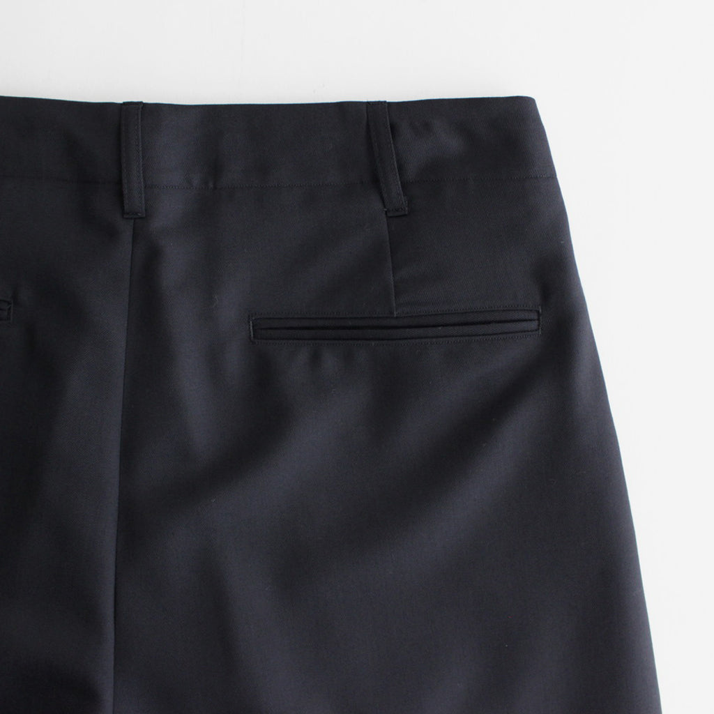 Wool Mohair Super Wide Slacks #DarkNavy [BHS23F010Mo]