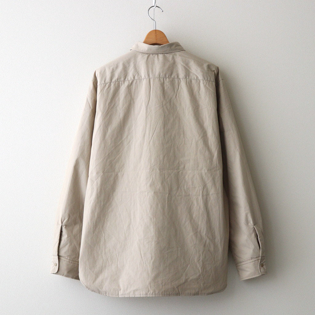 Insulation Shirt Jacket #Beige [S24FG053]