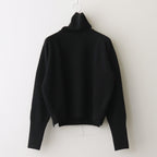 All-yak turtleneck #Black×Navy [2023-N07]