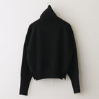 All-yak turtleneck #Black×Navy [2023-N07]