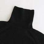 All-yak turtleneck #Black×Navy [2023-N07]