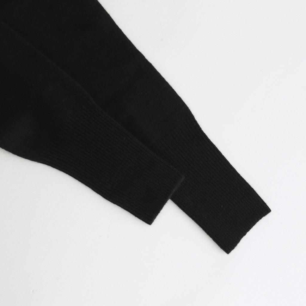 All-yak turtleneck #Black×Navy [2023-N07]