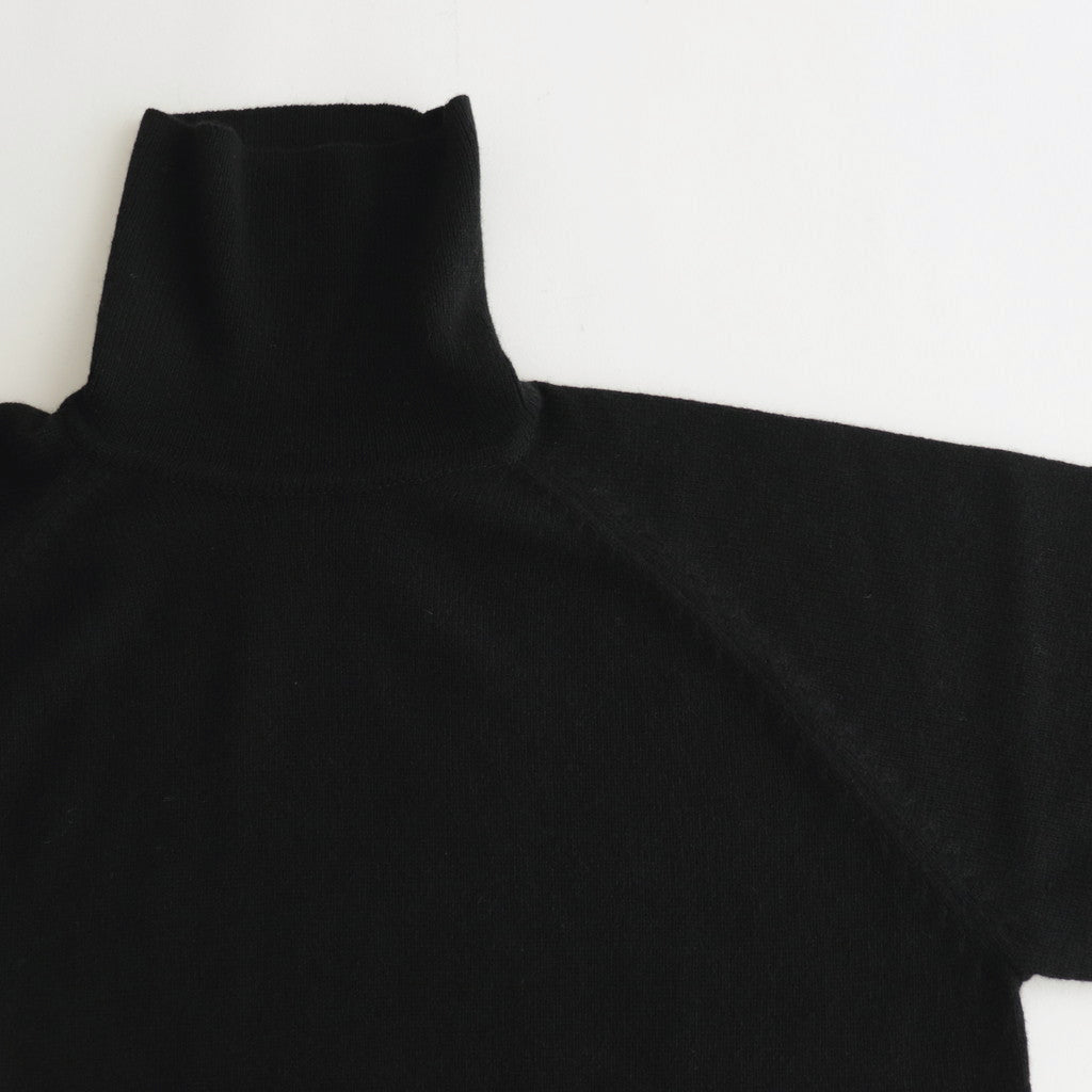 All-yak turtleneck #Black×Navy [2023-N05]