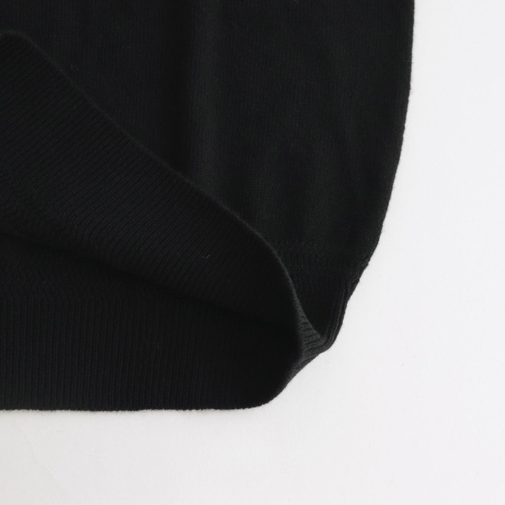All-yak turtleneck #Black×Navy [2023-N05]