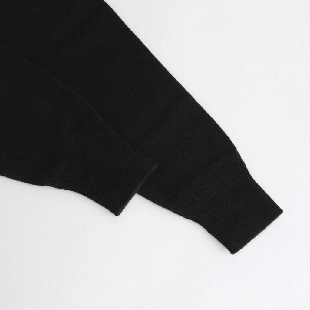 All-yak turtleneck #Black×Navy [2023-N05]