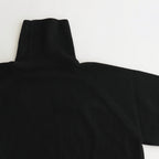 All-yak turtleneck #Black×Navy [2023-N05]
