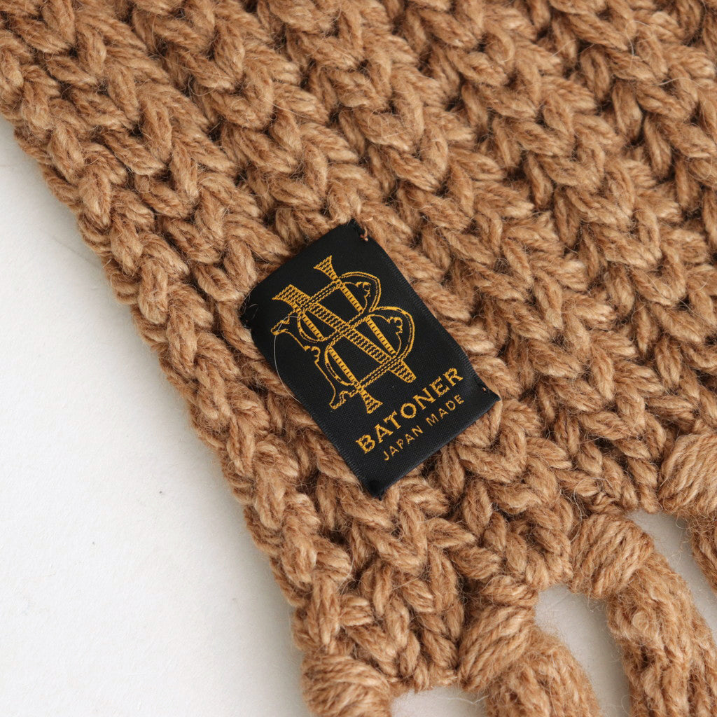 FRINGE BIG MUFFLER #CAMEL [BN-23FI-013]