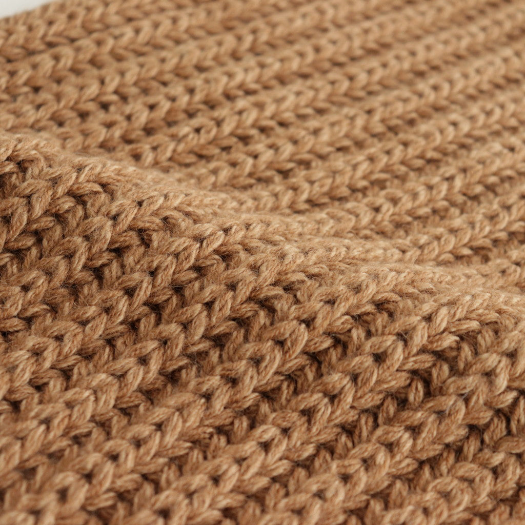 FRINGE BIG MUFFLER #CAMEL [BN-23FI-013]