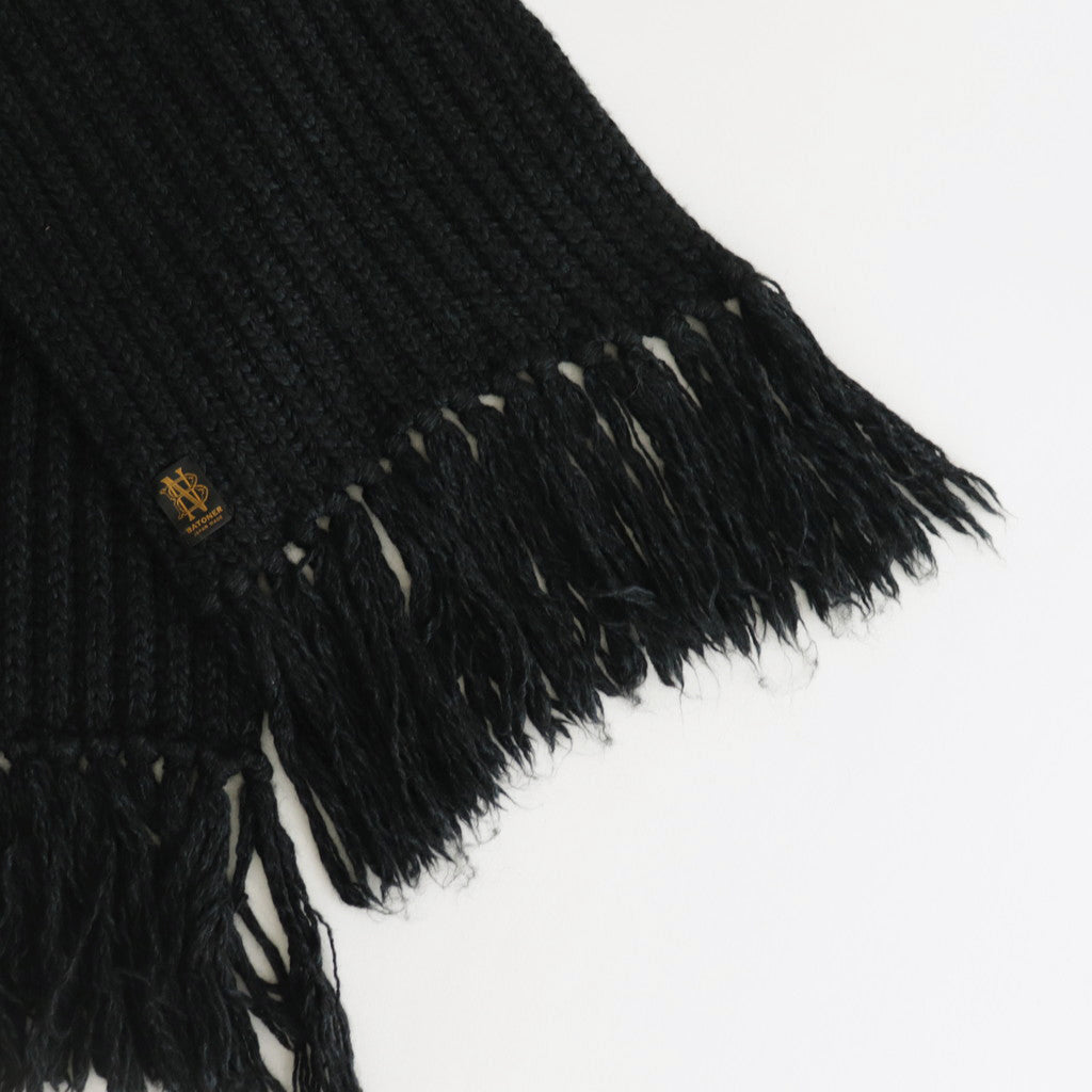 FRINGE BIG MUFFLER #BLACK [BN-23FI-013]