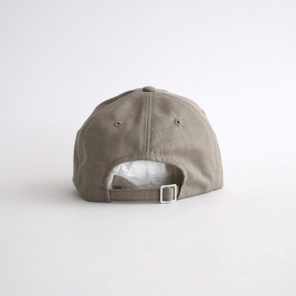 KIJIMA TAKAYUKI WOOL TROPICAL CAP #TOP BEIGE [16842 76108]