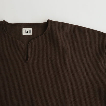 Rough&amp;Smooth Thermal Over Neck L/S #KhakiBrown [bROOTS24F30]