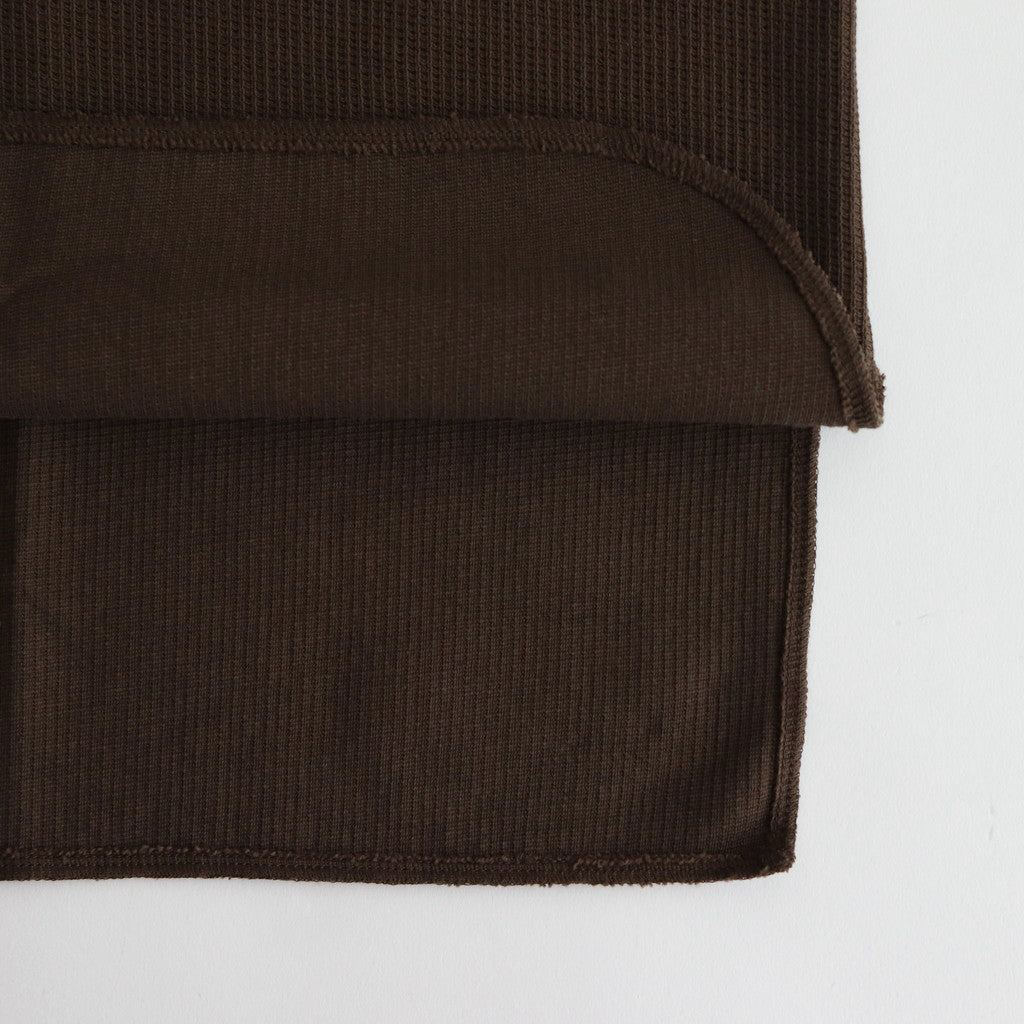 Rough&Smooth Thermal Over Neck L/S #KhakiBrown [bROOTS24F30]