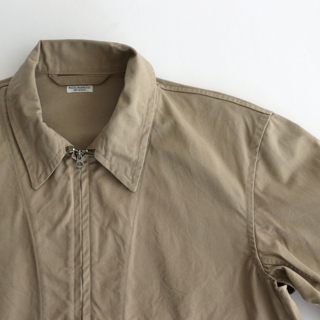 CHINO CLOTH FLIGHT JACKET #KHAKI BEIGE [PMAS-OT01] – Diffusion