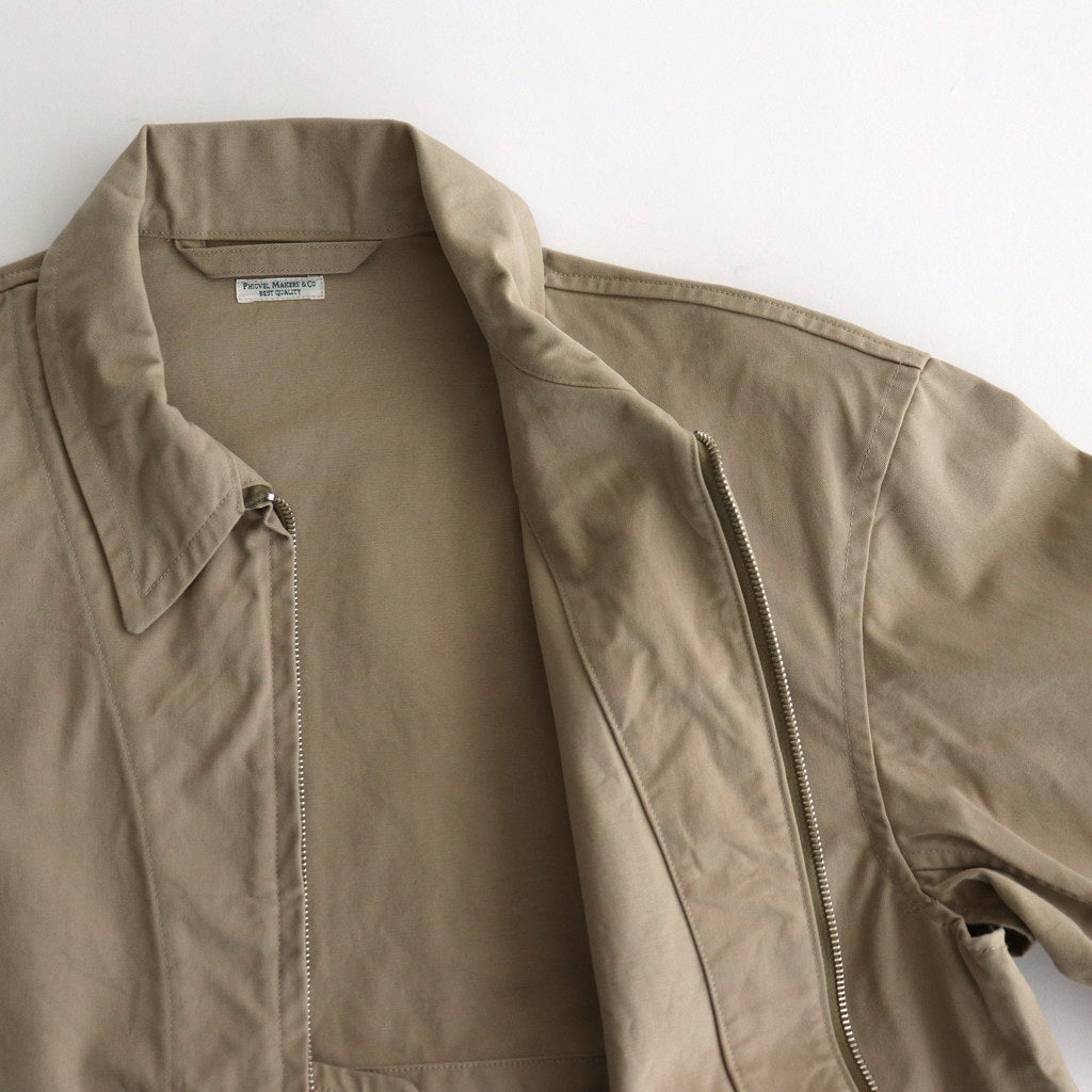 CHINO CLOTH FLIGHT JACKET #KHAKI BEIGE [PMAS-OT01] – Diffusion